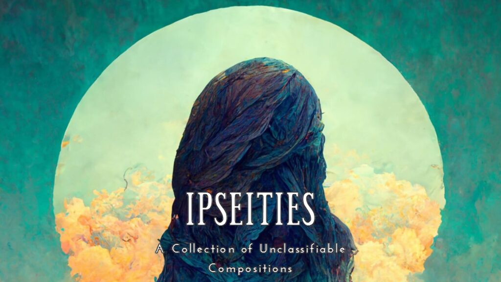Ipseities Anthology Blog Header - a mysterious figure silhouetted in an alien moon