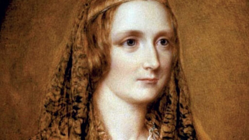 Header image for a blog about celebrity versus authenticity, featuring Mary Shelley by Easton