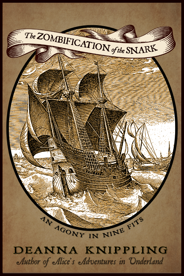 Cover for The Zombification of the Snark by DeAnna Knippling, image of a sailing ship on stormy seas.