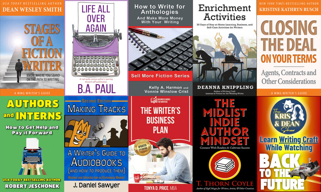 Covers of 10 writing and publishing books featured in the 2025 Write Stuff StoryBundle, curated for authors seeking to enhance their careers.